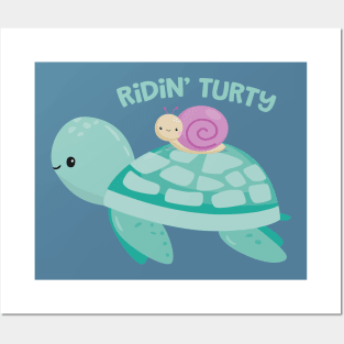 Riding Turty Posters and Art